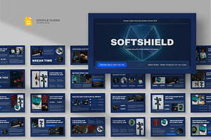 Cyber Security Google Slides, a Presentation Template by fluffstudio