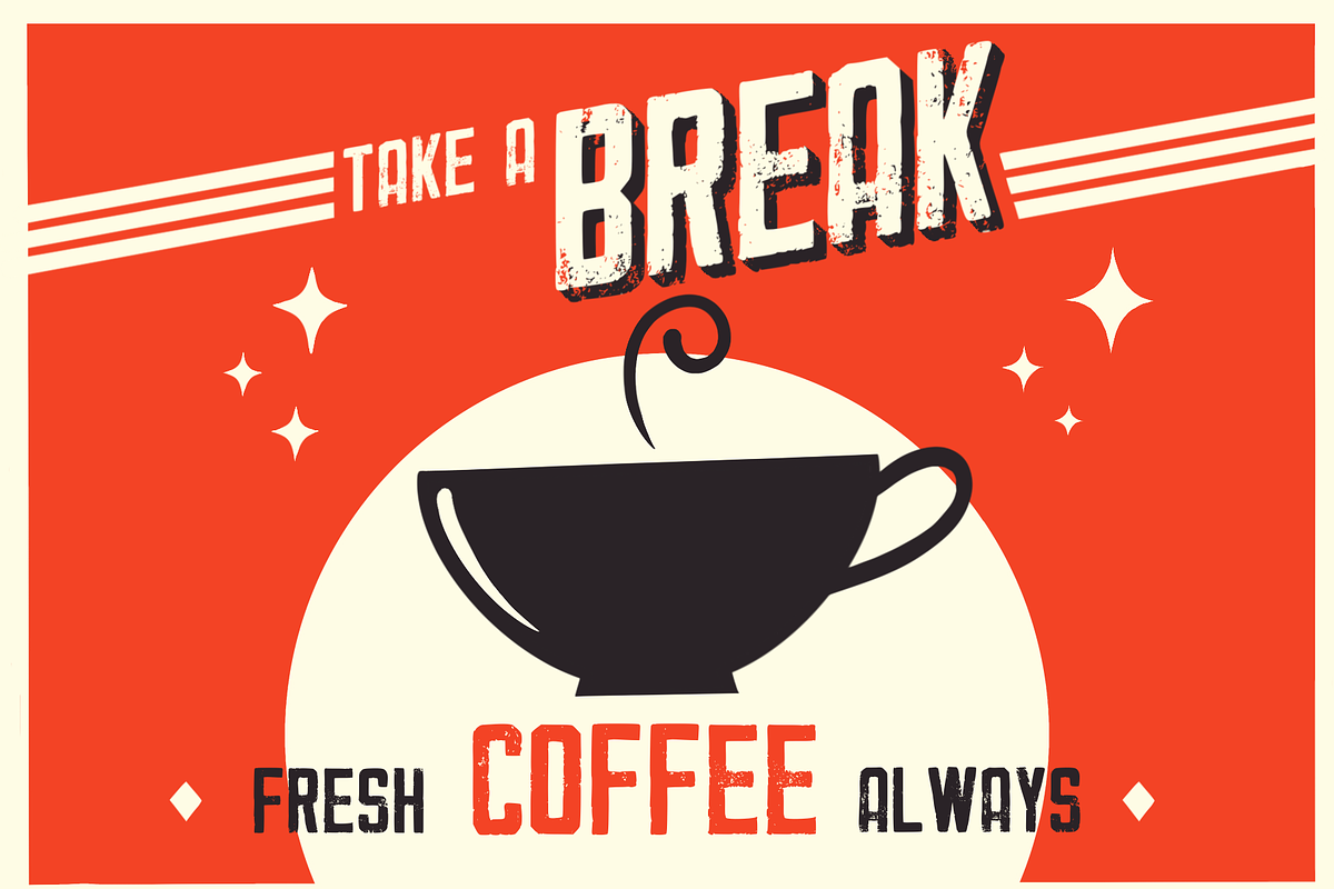Fifties Print, a Font by Jutta Schneider (Photo 3 of 6)