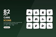 Pet Care Icons, a Solid Icon by Symbolic Language (Thumbnail 1 of 6)