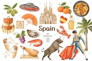 Spanish Culture Illustrations PNG