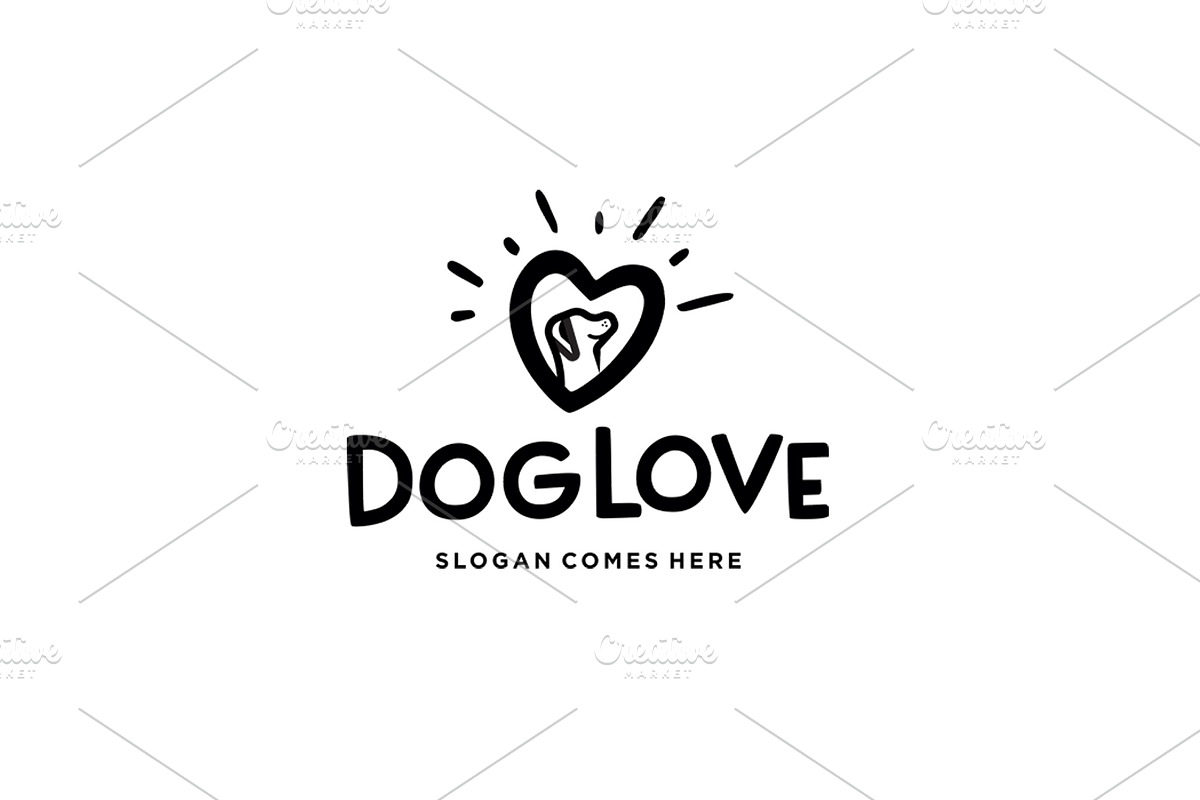 Dog Love and Pet Shop Logo Design, a Branding & Logo Template by Imran Haroon