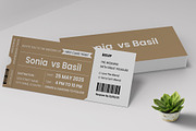 Wedding Invitation Ticket 2023, a Stationery Template by MightyDesign (Thumbnail 1 of 6)
