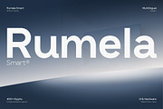 Rumela Smart - Clean Modern Sans, a Sans Serif Font by productype1 (Thumbnail 1 of 12)