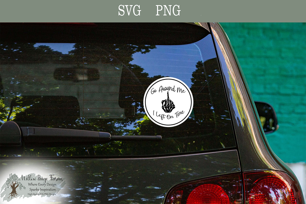 Funny Car Sticker Go Around Svg Png, an Object Illustration by Willow Paige Farms (Photo 2 of 4)