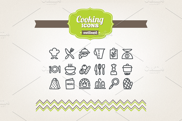 Hand Drawn Cooking Icons