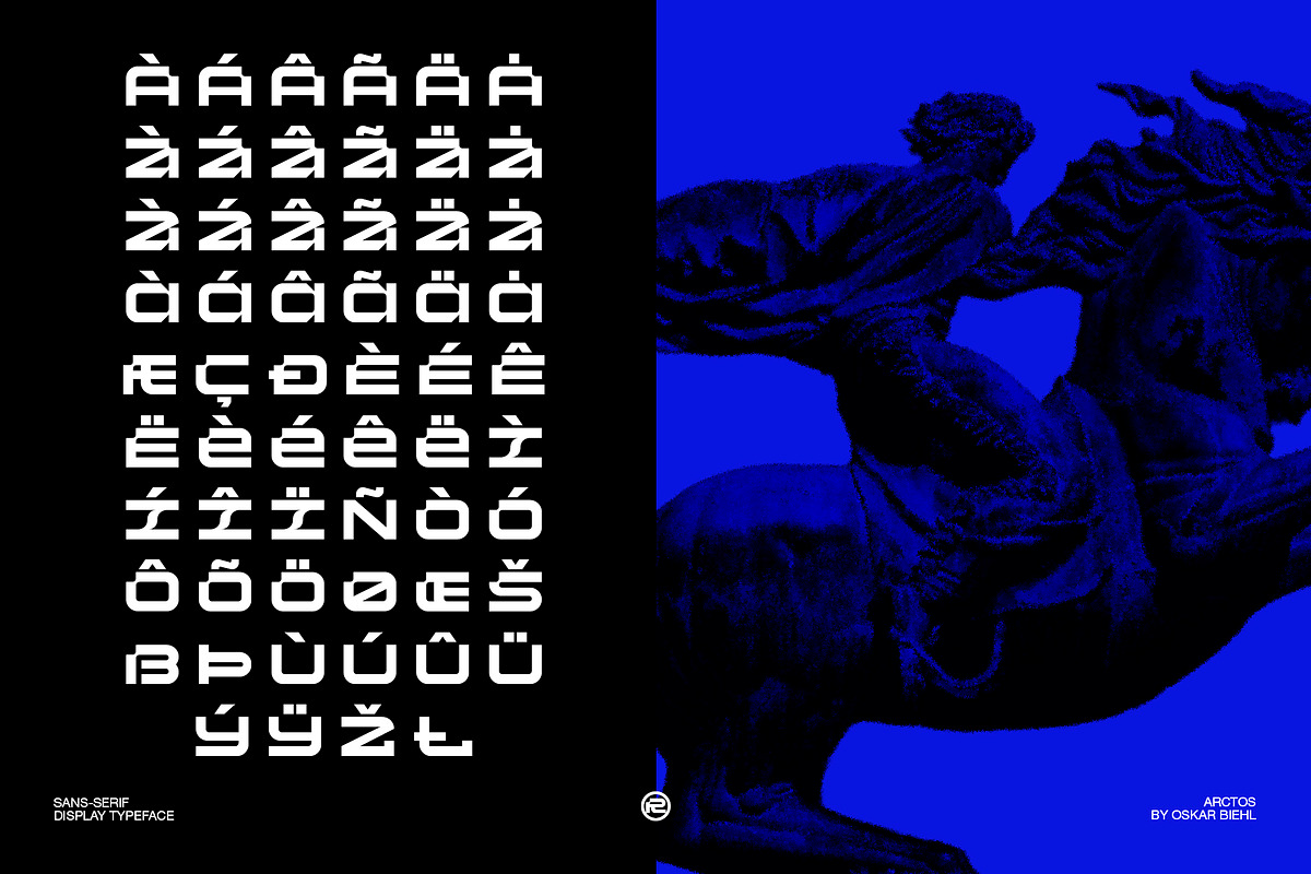 ARCTOS - Display Font, a Sans Serif Font by Oskar Biehl (Photo 6 of 11)