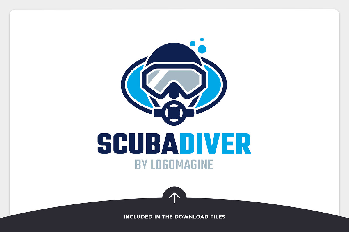 Scuba Diver Logo Template, a Branding & Logo Template by LOGOMAGINE (Photo 5 of 16)