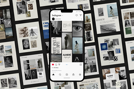 30 Instagram Post Canva Template, a Social Media Template by Amaré Creative