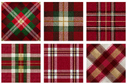 Royal Red Christmas Tartan Plaid, a Texture Illustration by Dream Creation (Thumbnail 6 of 6)