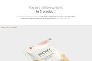 2 Types Sachet 18x Mock-ups, a Print Template by Mocca Mockups Store (Thumbnail 4 of 6)