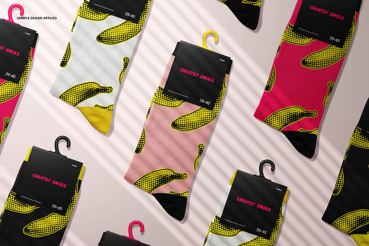 Socks Mockup Set, a Packaging Mockup by Creatsy (Photo 4 of 11)