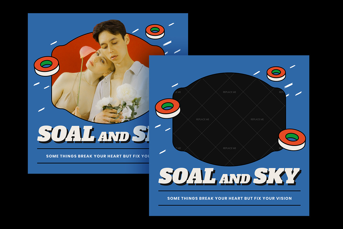 Retro Instagram Frames, a Social Media Template by Pixflow (Photo 6 of 11)