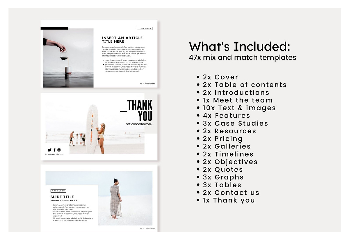 Minimalist Presentation, a Presentation Template by Cultive Creative (Photo 3 of 13)