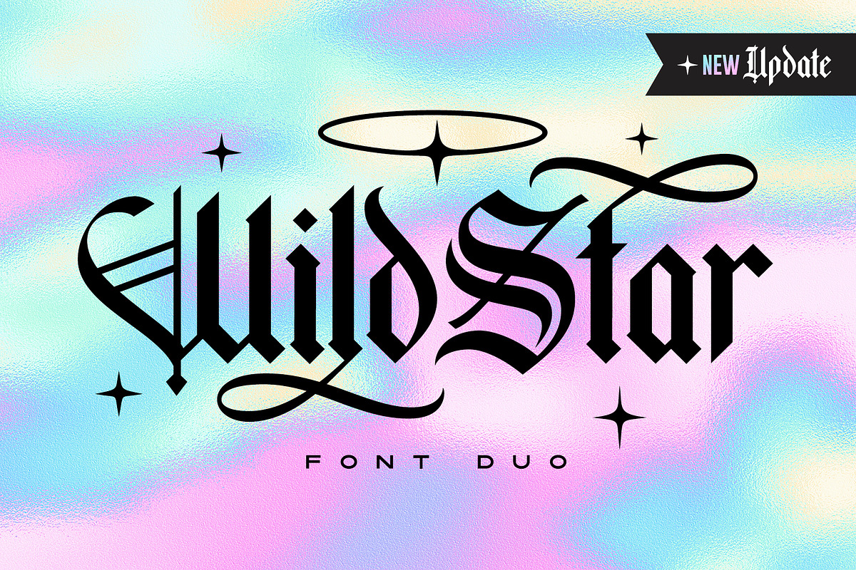 Wild Star Font Duo (New Update!), a Blackletter Font by Sam Parrett (Photo 1 of 11)