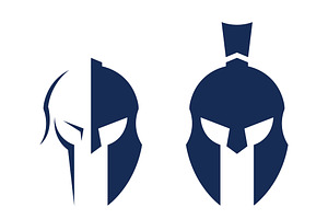 Spartan Helmet Logo design vector, a Branding & Logo Template by T.Vooka