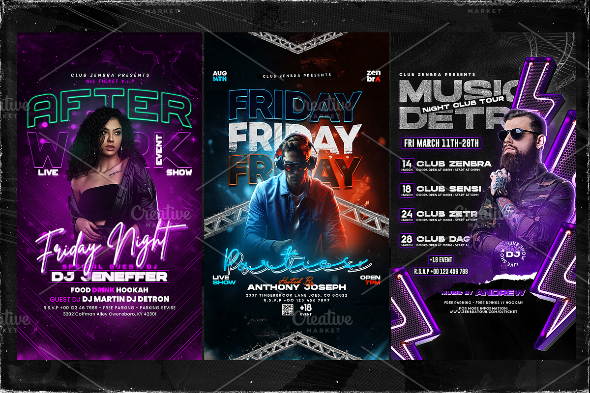 10 DJ Party Social Media Stories, a Social Media Template by OnurDemircan (Photo 4 of 5)