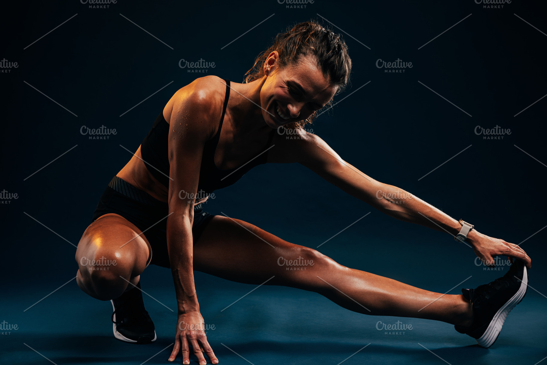 Young athlete woman smiling, a Sports & Recreation Photo by Artem Varnitsin