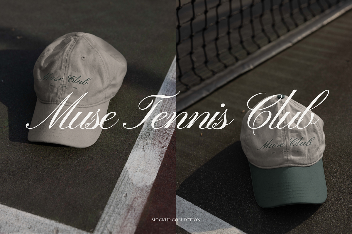 MUSE Tennis Club | Hat Mockups, a Hat Mockup by Duet Atelier (Photo 1 of 7)