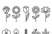 Bundles Set Organic Cosmetic Icons, an Outline Icon by adenpinkstore (Thumbnail 6 of 11)