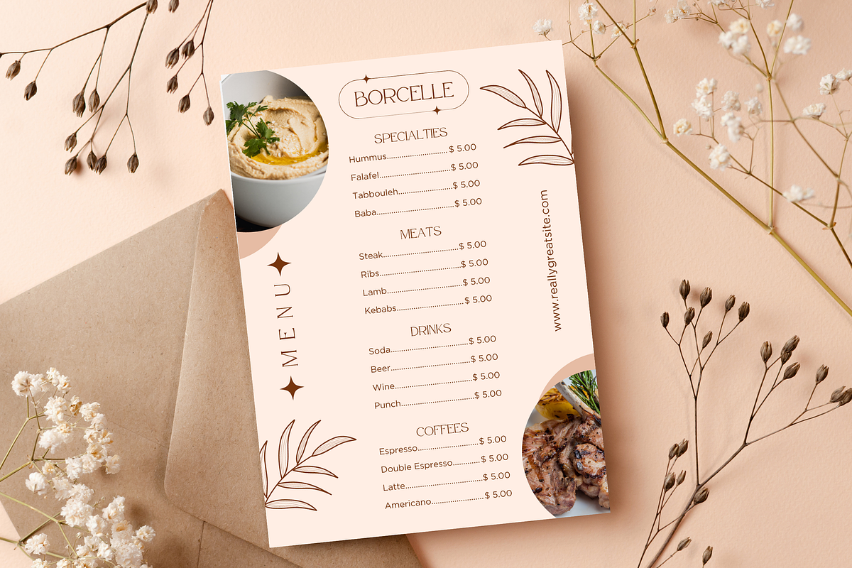 4 Elegant Menu Restaurant Templates, a Templates & Theme by TemplateCastleStore (Photo 9 of 10)