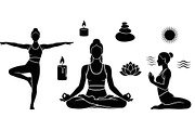 Yoga Meditation Silhouette Vector Bu, an Illustration by Artivon (Thumbnail 20 of 40)