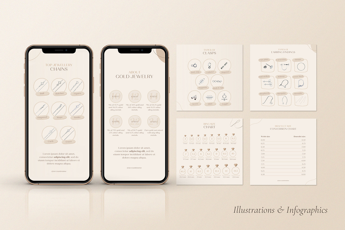 Jewelry Social Media Kit CANVA, a Social Media Template by Wildnun Studio (Photo 9 of 27)