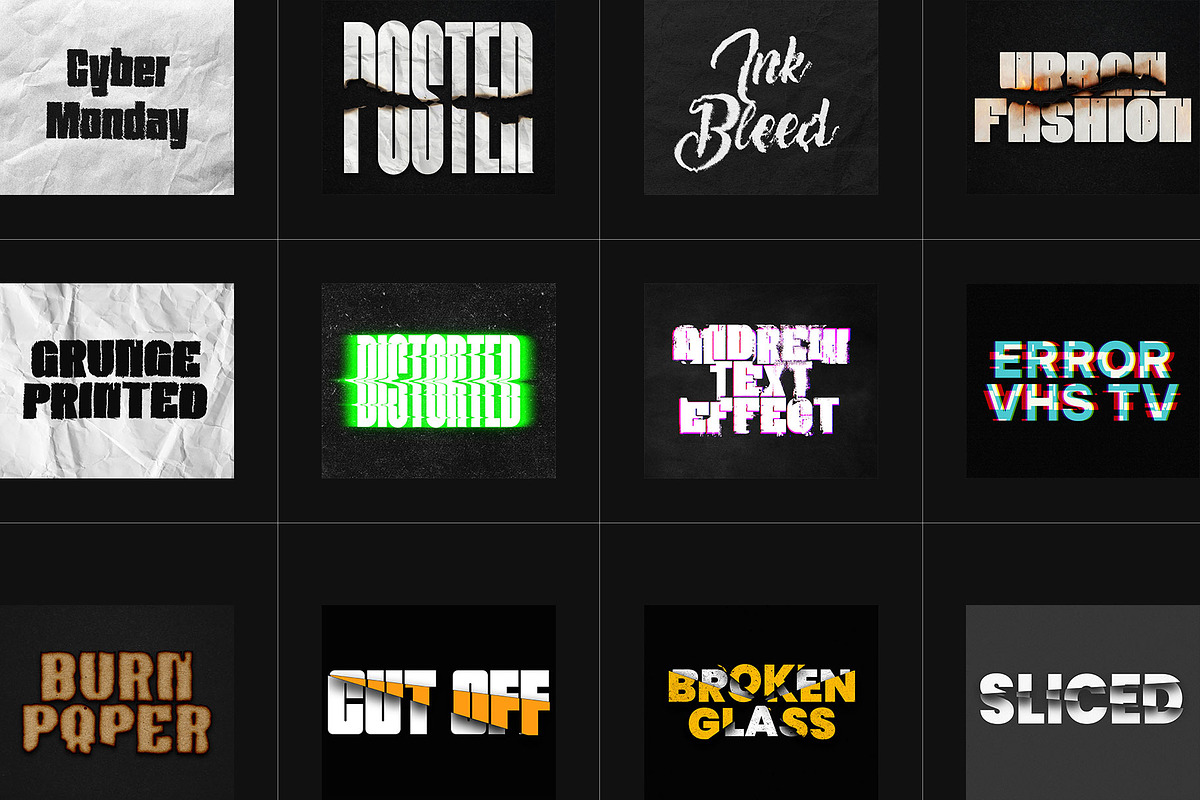 12 Text Effect Templates, a Layer Style Add-On by iDoodle Studio (Photo 4 of 6)