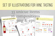 Illustrations for wine tasting, a Food Illustration by Red_cat (Thumbnail 1 of 8)