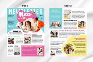 Kids Newsletter Canva Template