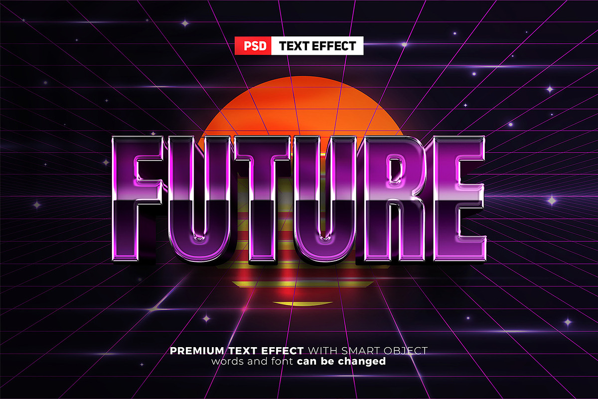 Future Retro 80S Text Effect, a Layer Style Add-On by Agung Kreatif