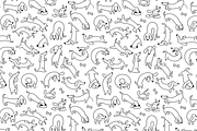 Dachshund Dash Pattern And Icons, a Pattern Graphic by Iconka (Thumbnail 2 of 9)