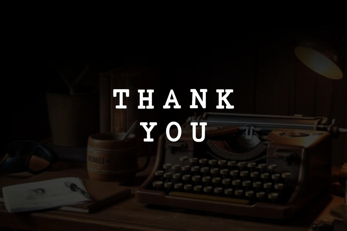 Typewriter Bold Vintage old Font, a Serif Font by Fourteen Letter (Photo 4 of 4)