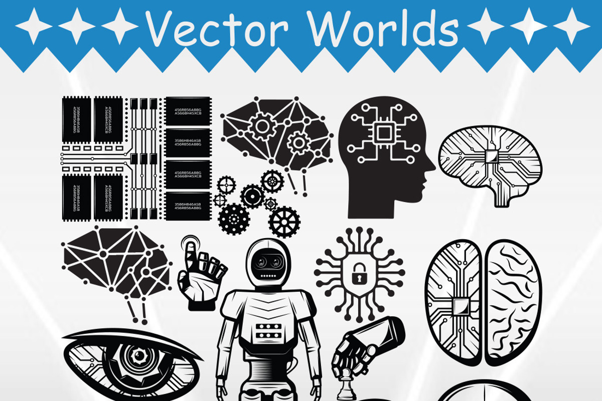 Artificial Intelligence Svg, AI SVG, an Object Graphic by VectorWorlds