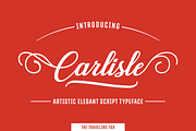 Carlisle - Elegant Script, a Script Font by The Traveling Fox (Thumbnail 1 of 7)