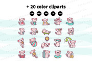 Cute Axolotl Summer Season, a Seasonal Illustration by Palau (Thumbnail 10 of 12)