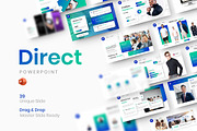 Direct – Business PowerPoint Templat, a Presentation Template by Dens Creative Studio (Thumbnail 1 of 6)