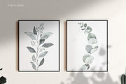 Watercolor eucalyptus clipart, an Illustration by OrangePeafowlArt (Thumbnail 7 of 10)