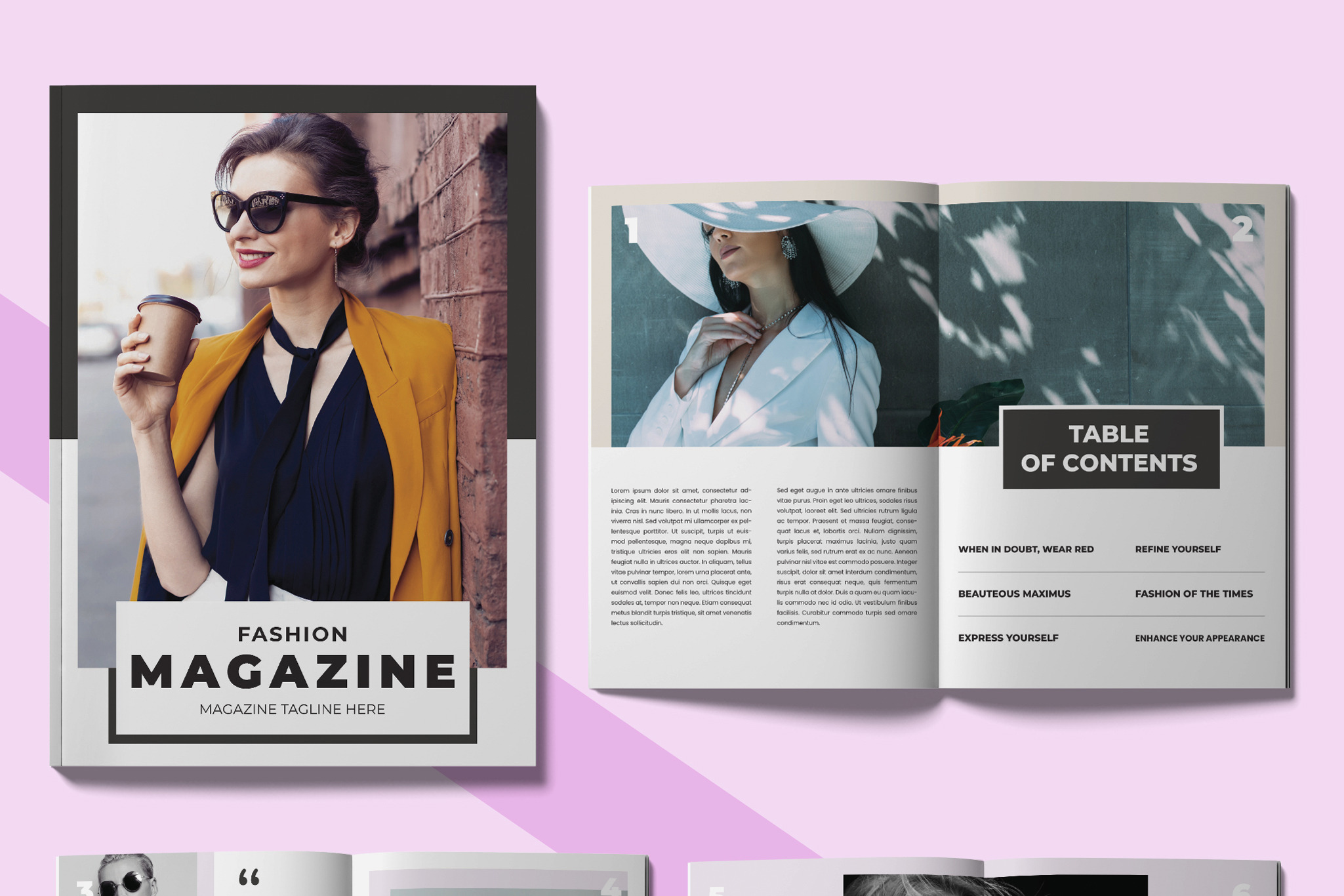 Fashion Magazine Template Layout