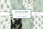 Eucalyptus Watercolor, an Object Illustration by CaraulanStore (Thumbnail 14 of 19)