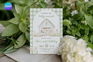 Watercolor Farm Invitation