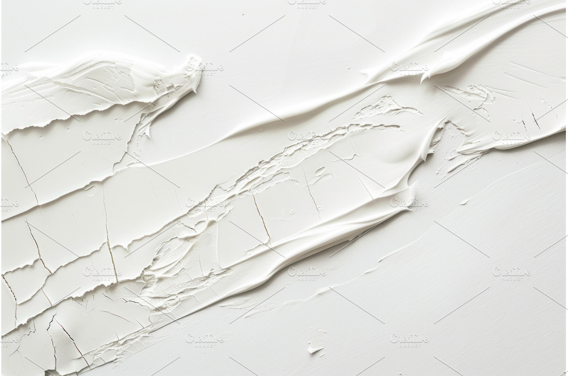 White acrylic paint texture forming, an Abstract Photo by Ylivdesign