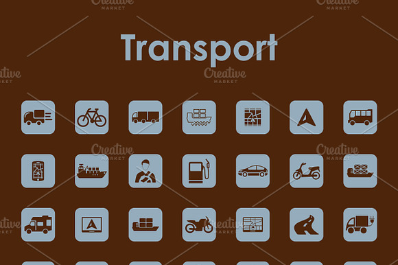 42 Transport Simple Icons
