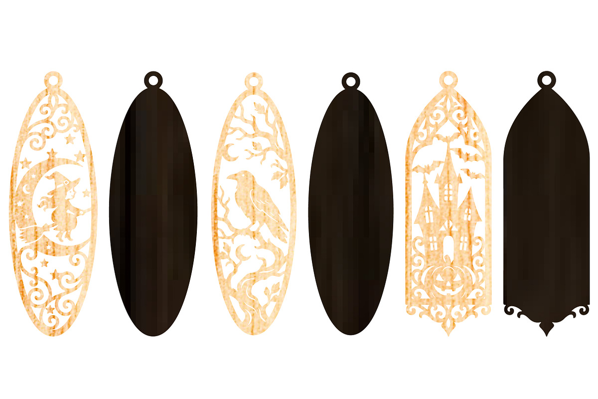 Halloween Ornaments Laser Cut SVG, an Object Graphic by DreamCafeArt (Photo 6 of 12)