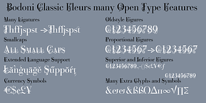 Bodoni Classic Fleurs