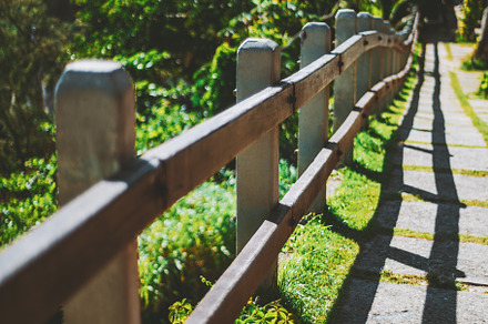 Wooden fencing near a resort beach, a Holiday Photo by SkyNext