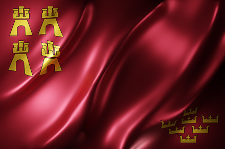3d Murcia region flag