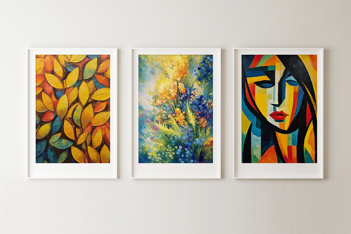 abstract art set prints, a Decorative Illustration by Muzi pear studio (Photo 7 of 12)