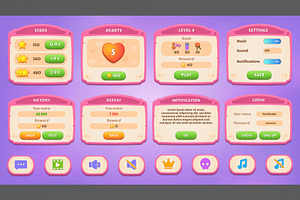 Pink GUI Pack, Casual