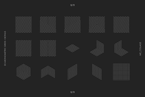 30 Vector Isometric Grids