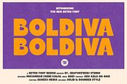 Boldiva Retro Font, a Sans Serif Font by Graphicfresh (Thumbnail 1 of 9)